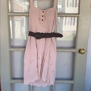 Belted Pink Dress
